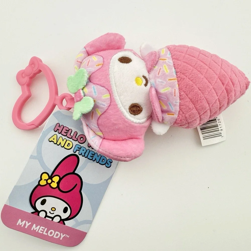 My Melody‎ Hello Kitty & Friends Sanrio Clip Backpack Charm Keychain Plush NWT E